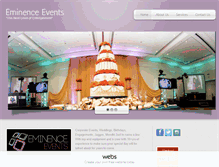 Tablet Screenshot of eminence-events.com